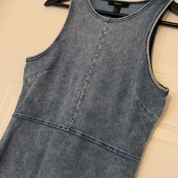 Cute denim stretchy dress - Picture 2 of 3